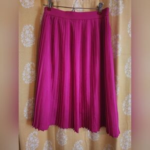Pink Pleated Skirt